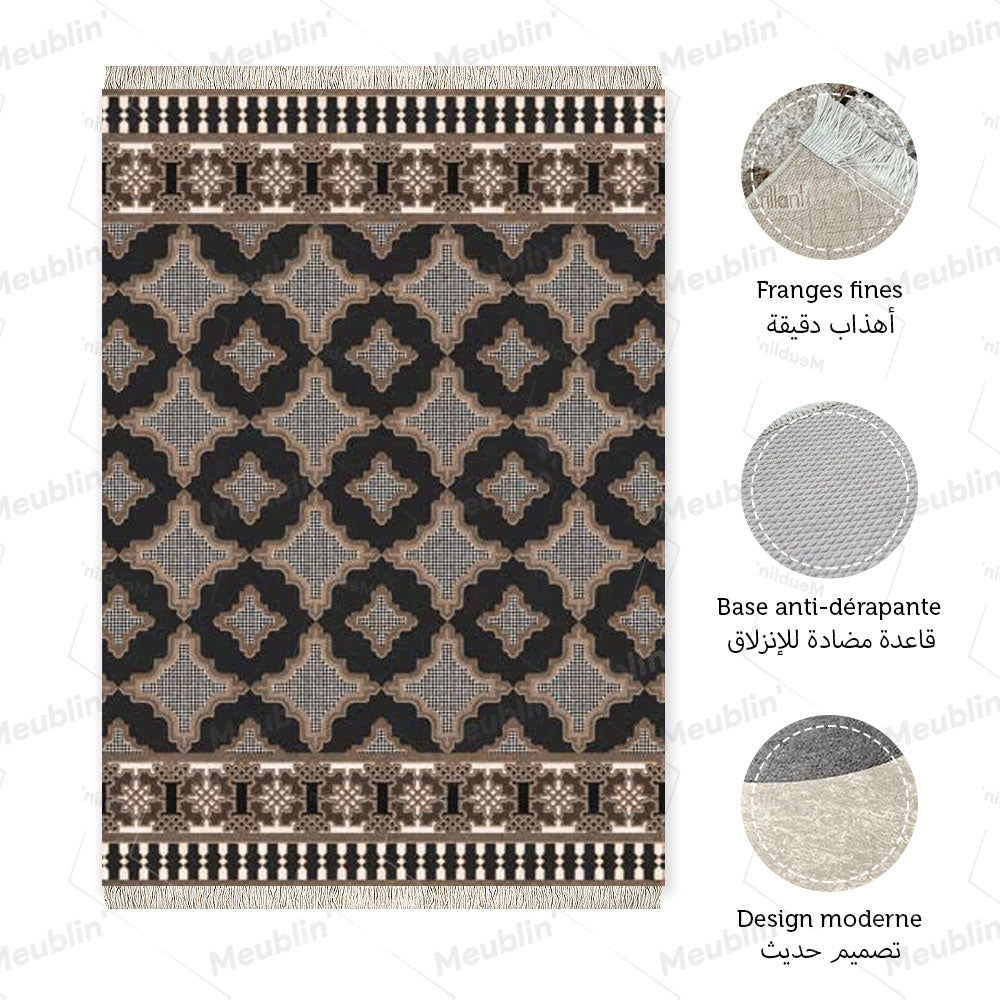 Tapis Ignifuge Protection Feu De Camp Extérieur - Anti-Tache Pour Sol Rocailleux, Sable, BBQ & Camping (35x46cm)