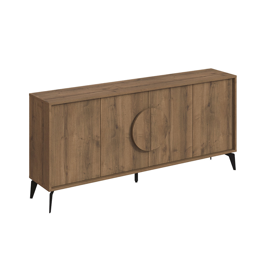 Console GORA 180 cm - Buffet et Bahut de rangement - Marron noyer - Meublin.ma Meuble TV Meublin.ma