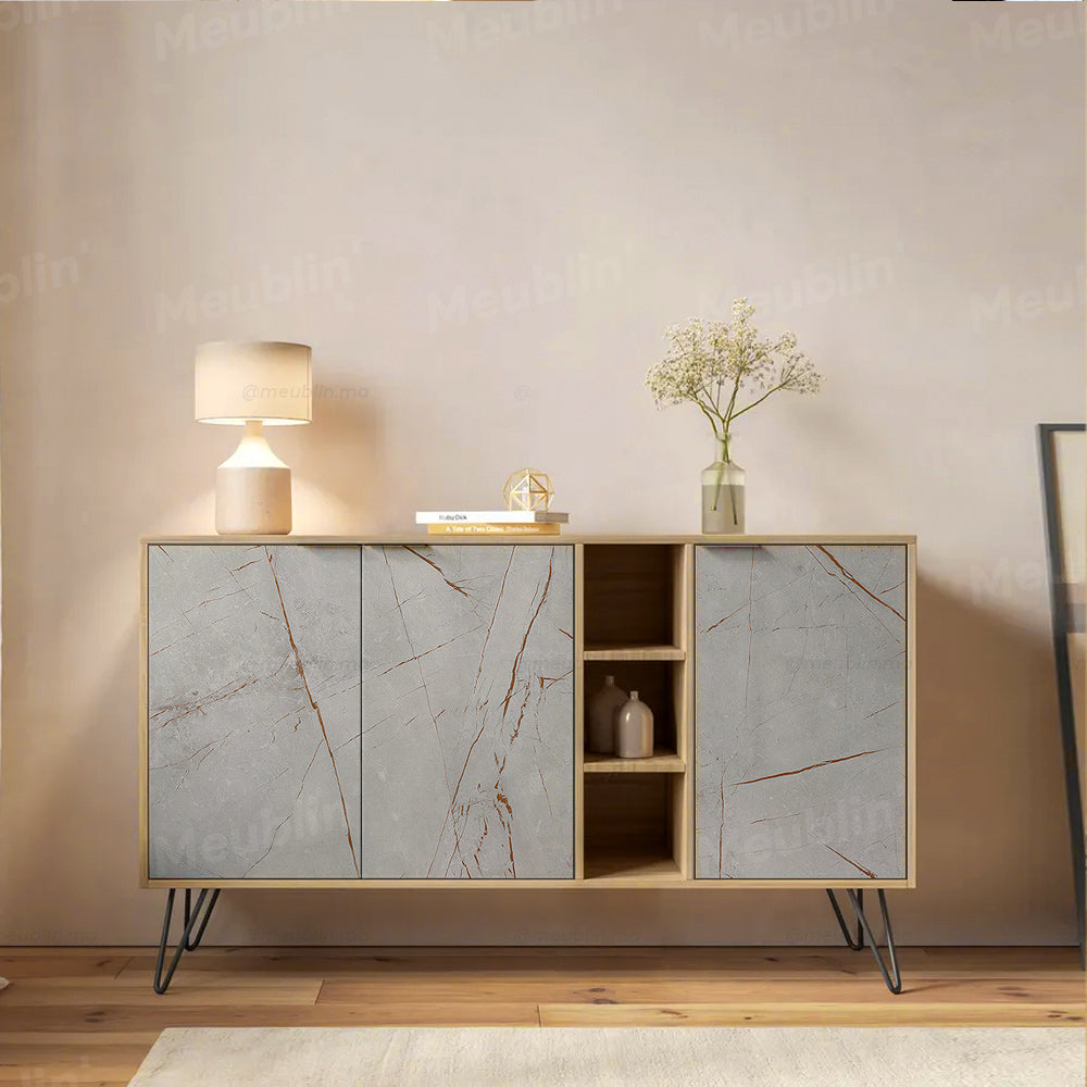 Console CLARA 142 cm - Buffet et Bahut de rangement - Design Nordique