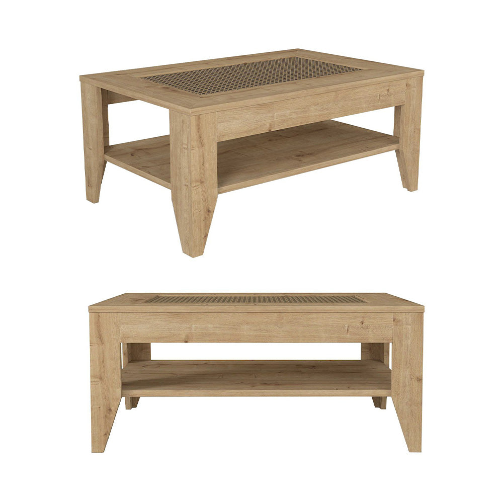 Table basse pour séjour MADURA 90 cm - Chêne à motifs - Meublin.ma table basse Meublin.ma