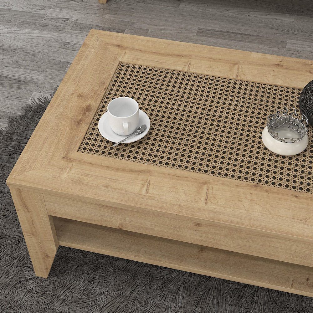 Table basse pour séjour MADURA 90 cm - Chêne à motifs - Meublin.ma table basse Meublin.ma
