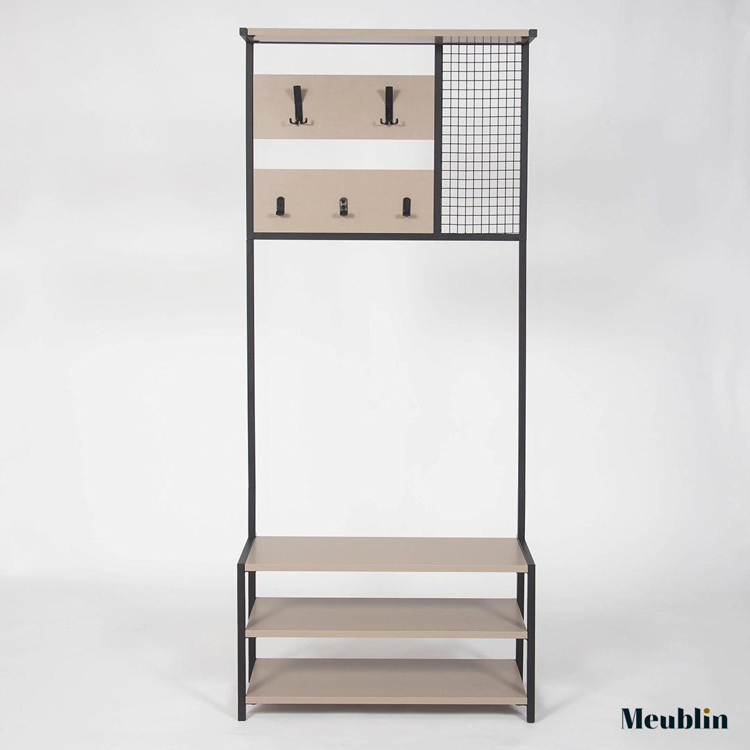 Meuble vestiaire de rangement NOMAD 182 cm - Penderie et étagères