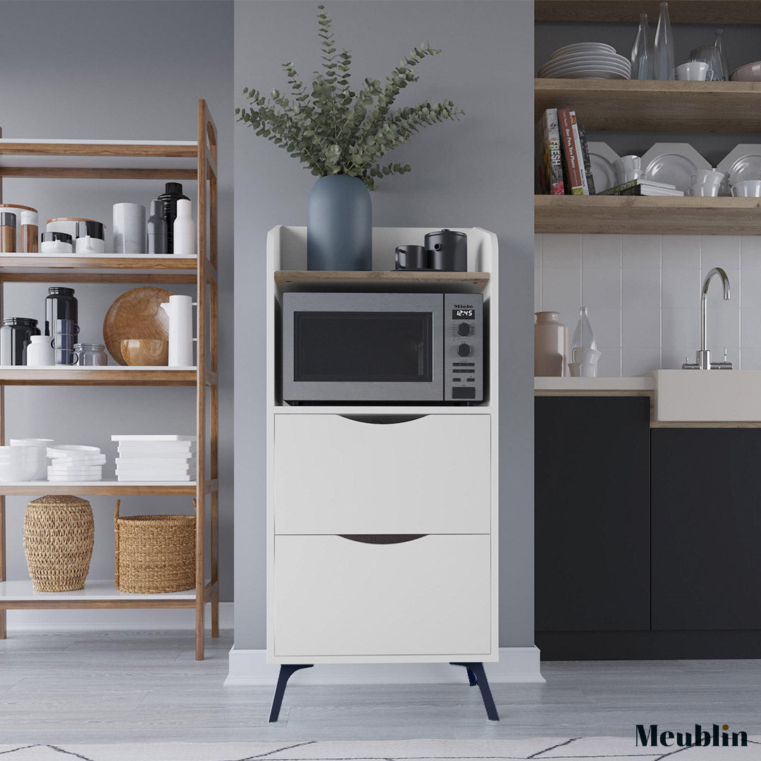 Placard de rangement polyvalent GORKI 136 cm - Mobilier Cuisine