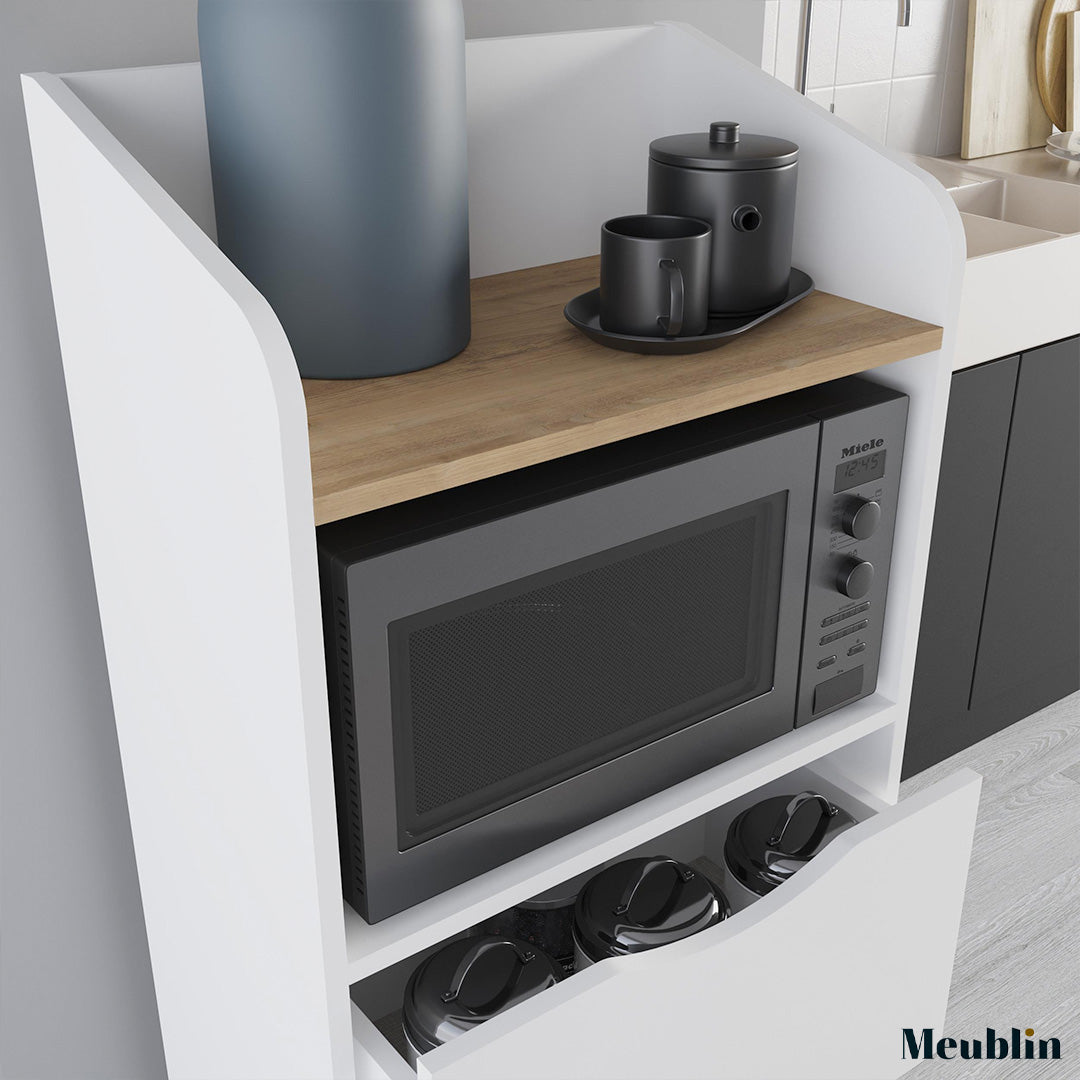 Placard de rangement polyvalent GORKI 136 cm - Mobilier Cuisine