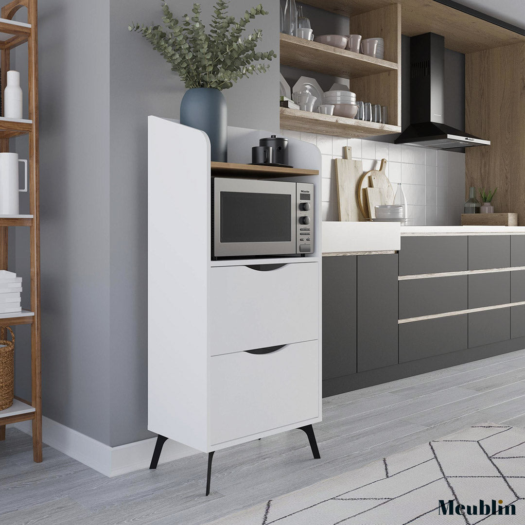 Placard de rangement polyvalent GORKI 136 cm - Mobilier Cuisine