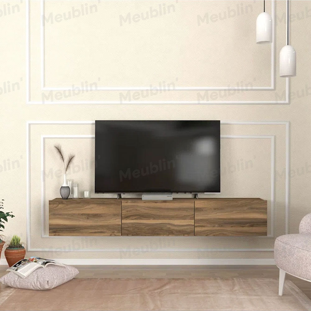 Meuble TV à design suspendu WALNUT 180 cm - Salon moderne