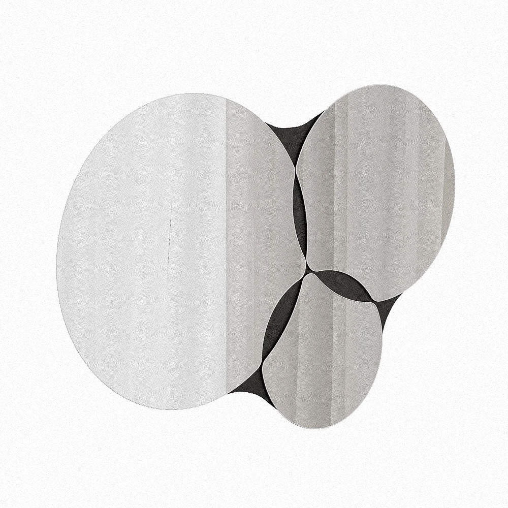 Miroir décoratif moderne 76 cm - cadre noir en bois - Mobilier d'intérieur