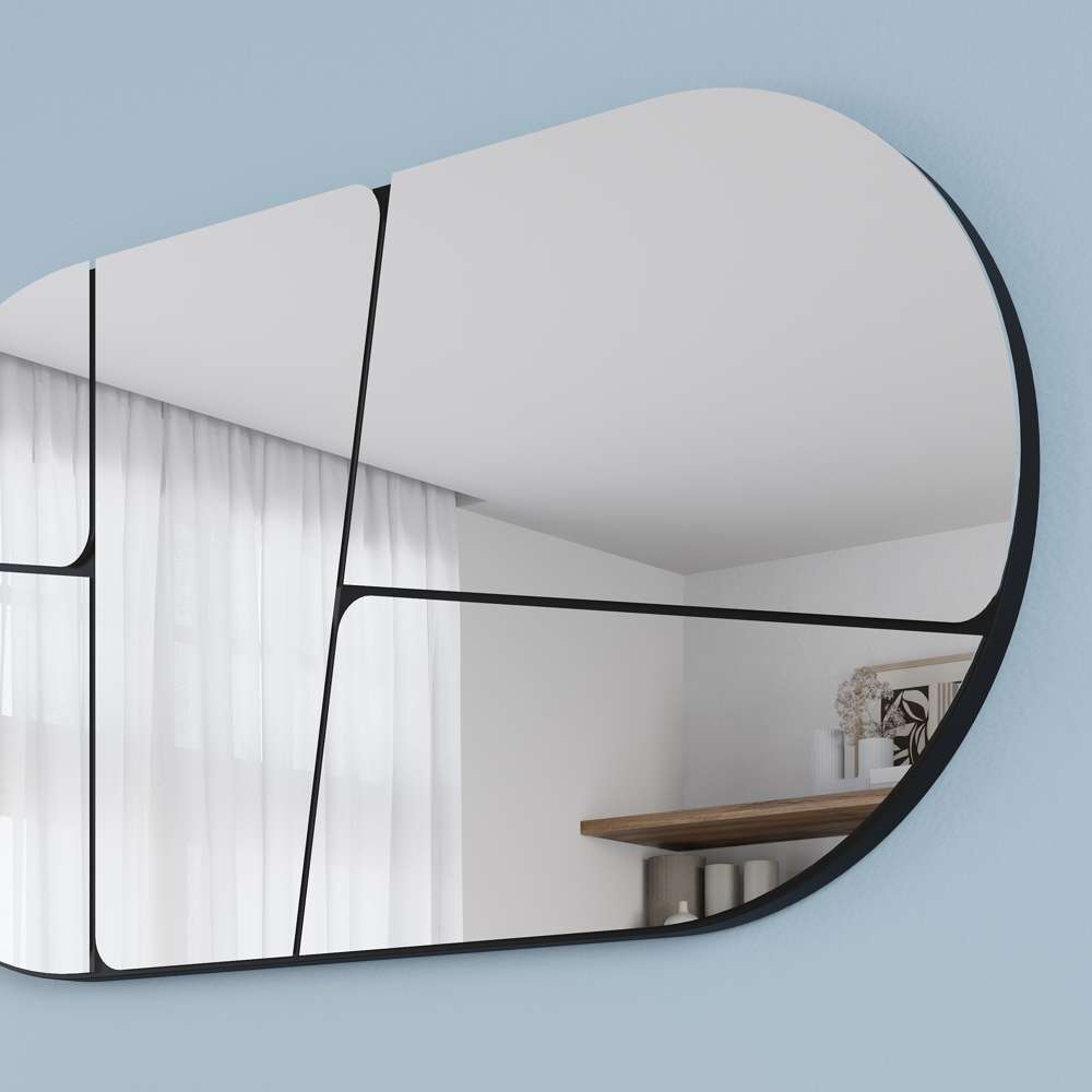 Miroir moderne OTIS 80 cm - Cadre en bois - Décoration d'intérieur - Meublin.ma Bibliothèque à étagères libres Meublin.ma