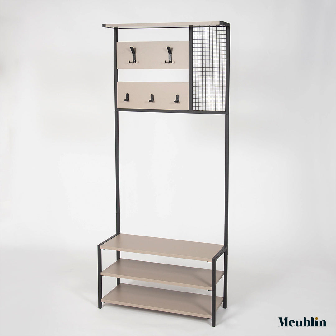 Meuble vestiaire de rangement NOMAD 182 cm - Penderie et étagères