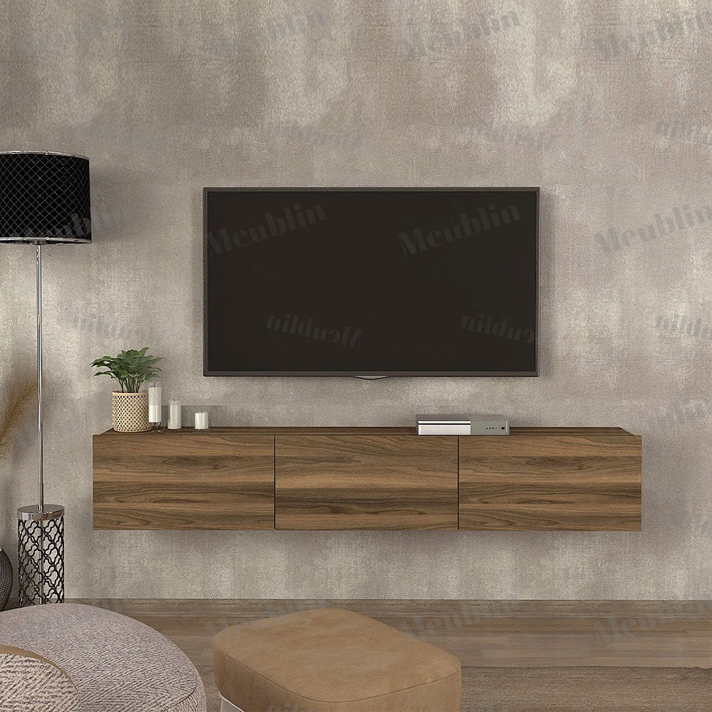 Meuble TV à design suspendu WALNUT 180 cm - Salon moderne