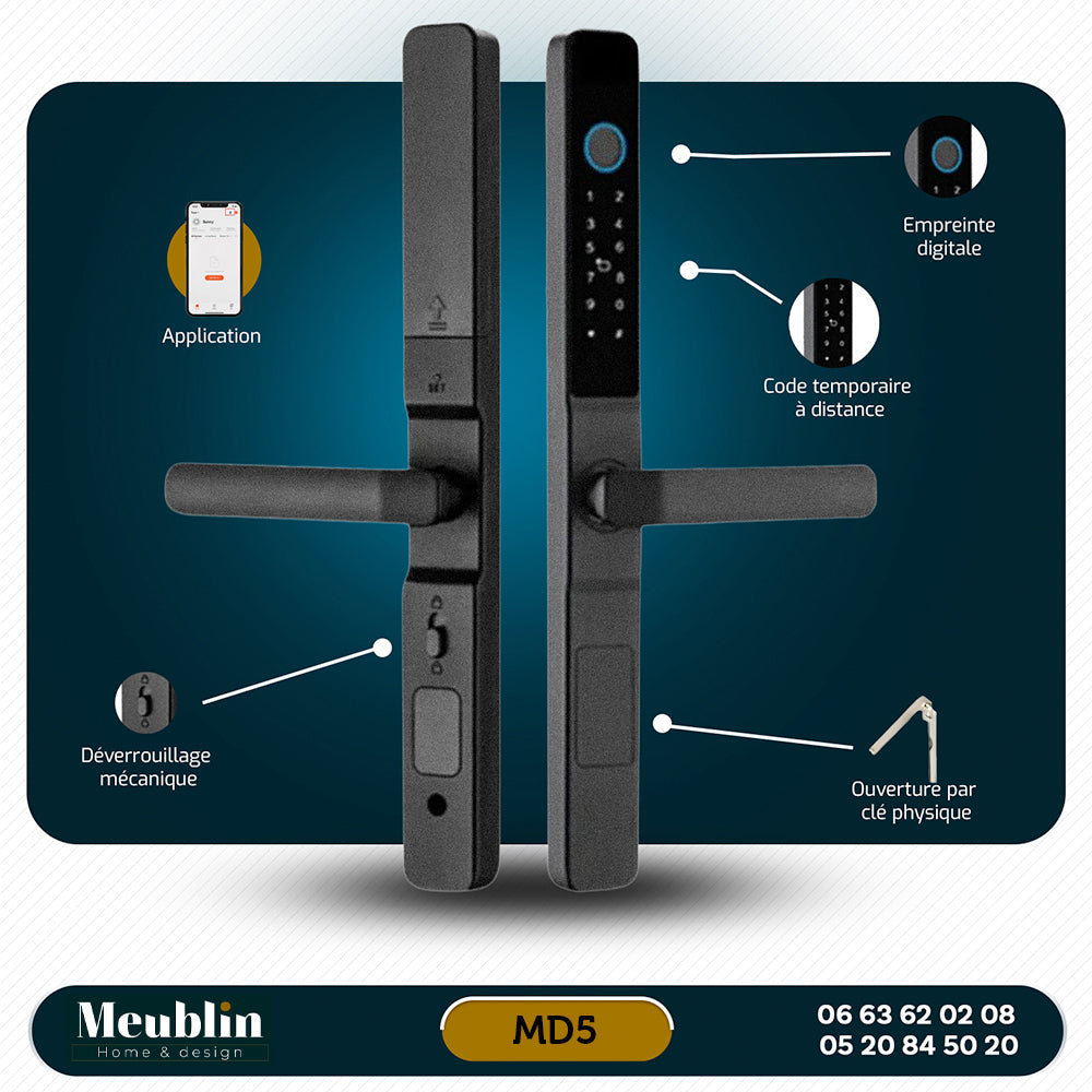 Serrure intelligente MD5 - Accés biométrique securisé