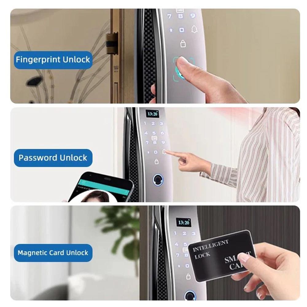 Serrure digitale intelligente Wifi EF21 - Face ID integré - Meublin.ma Poignée digitale Meublin.ma