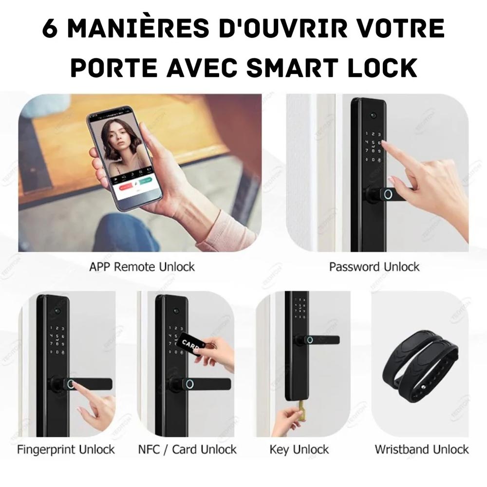 Pack de serrures digitales connectées - EF-25 et X5 Slim - poignée intelligente - Meublin.ma Poignée digitale Meublin.ma