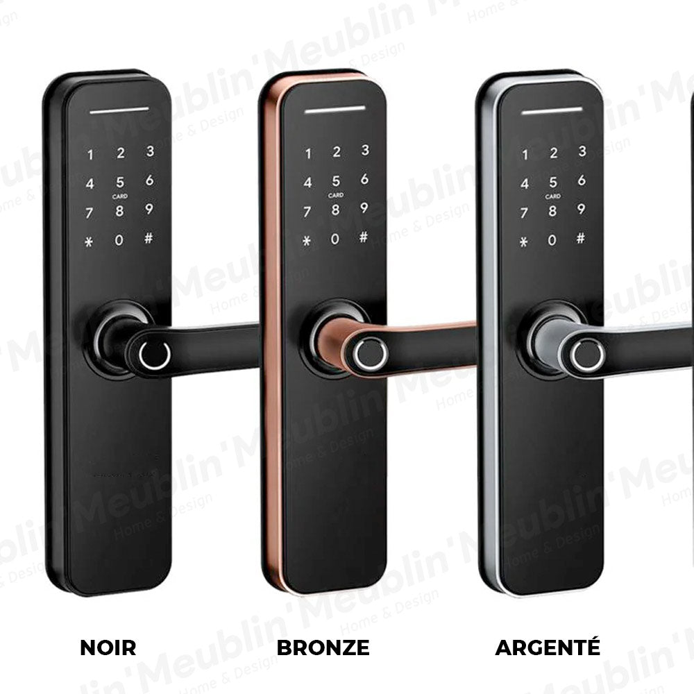 Serrure digitale X5 Slim 2024 - Accés biométrique sécurisé - Meublin.ma Poignée digitale Meublin.ma
