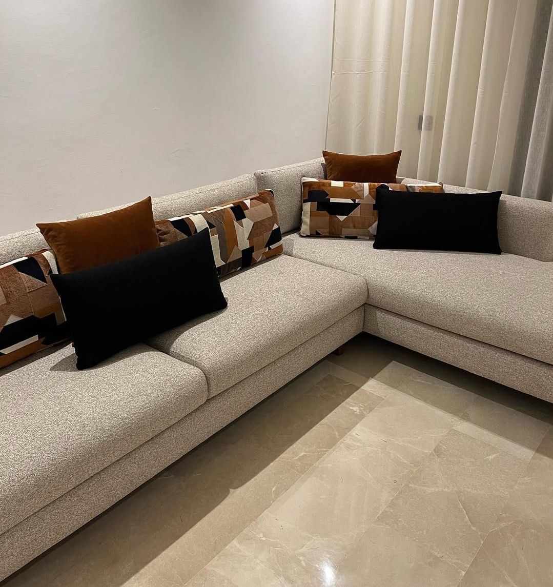 Canapés d'angle L COMFORT pour séjour ou salon moderne au Maroc