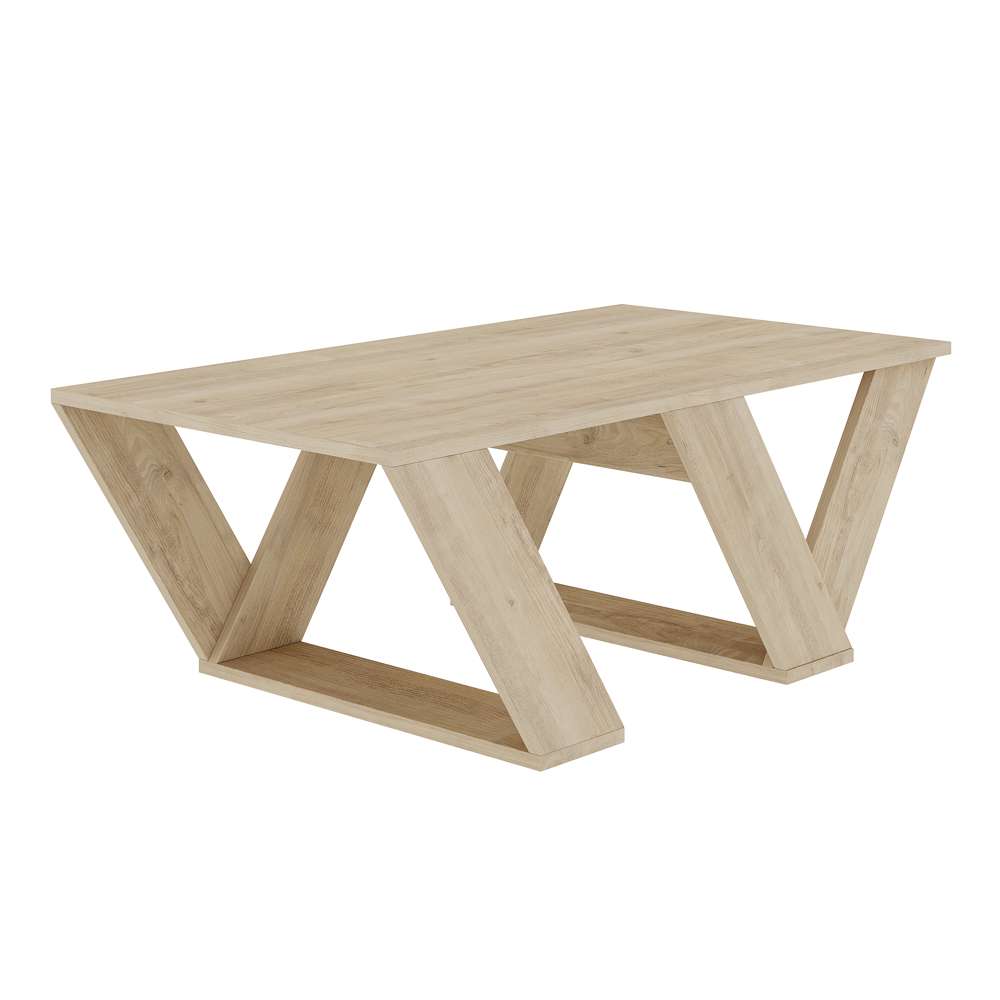 Table basse moderne pour séjour PIPRA 110 cm - Bois effet Chêne - Meublin.ma table basse Meublin.ma