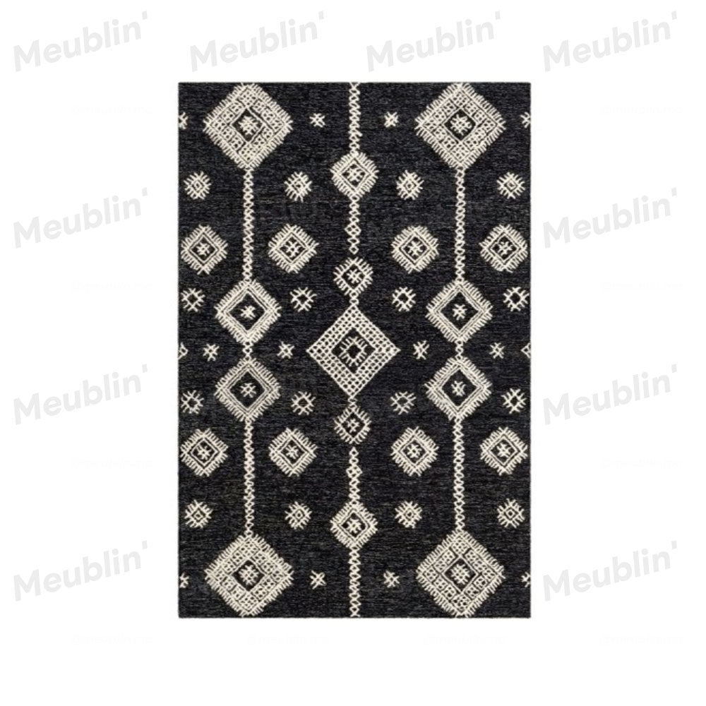 Tapis imprimé TAMAZGHA - salon et séjour marocain moderne