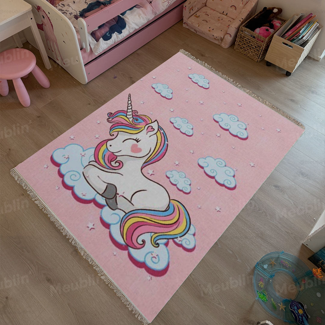 Petit Tapis moderne PONY 120x180 cm - Chambre enfants fille