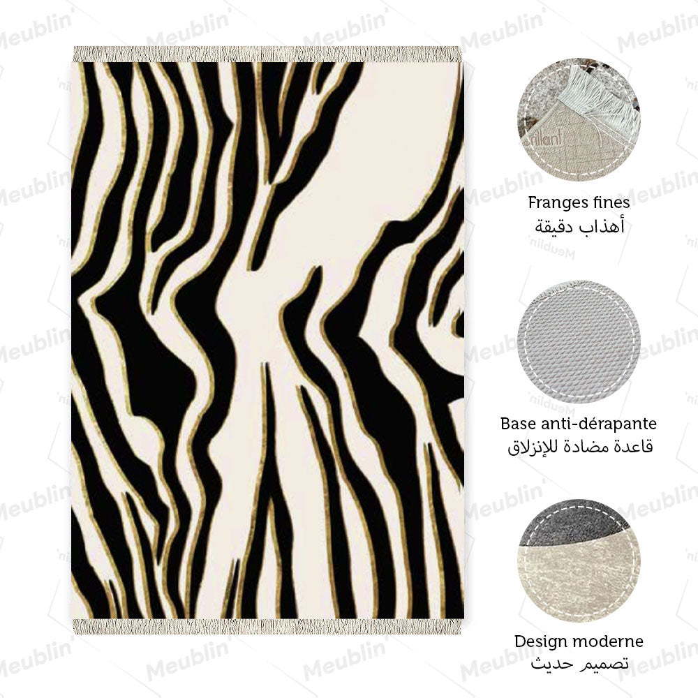 Tapis moderne ZEBRA 160 x 230 cm - salon et séjour Marocain