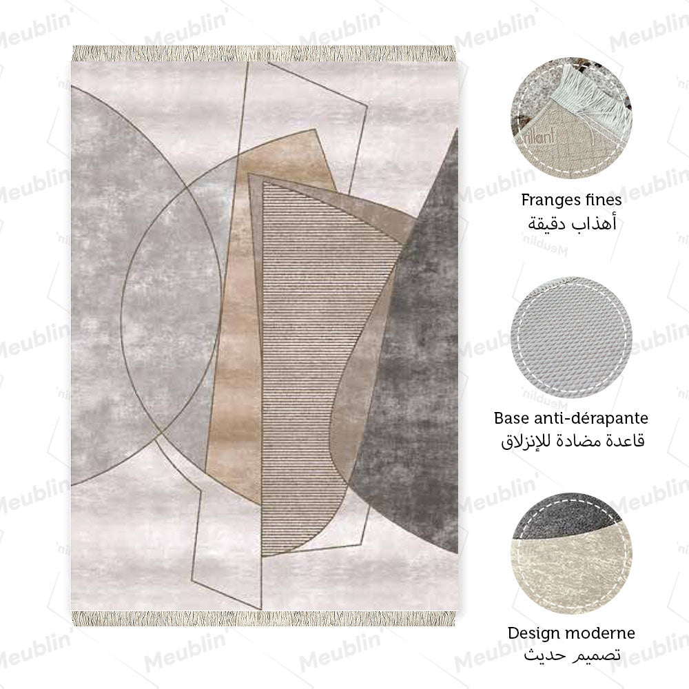 Tapis moderne ABST - Chambre salon et séjour Marocain