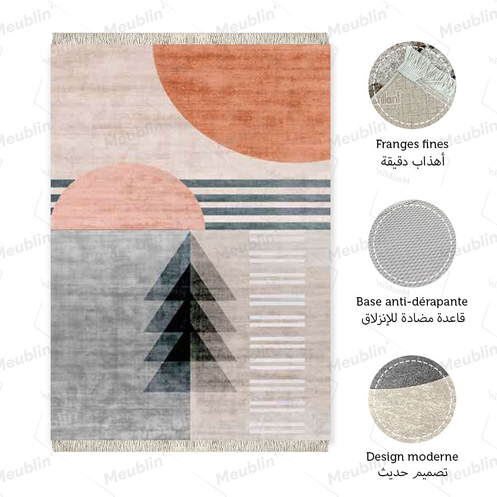 Tapis moderne PALU 160 x 230 cm - salon et séjour Marocain