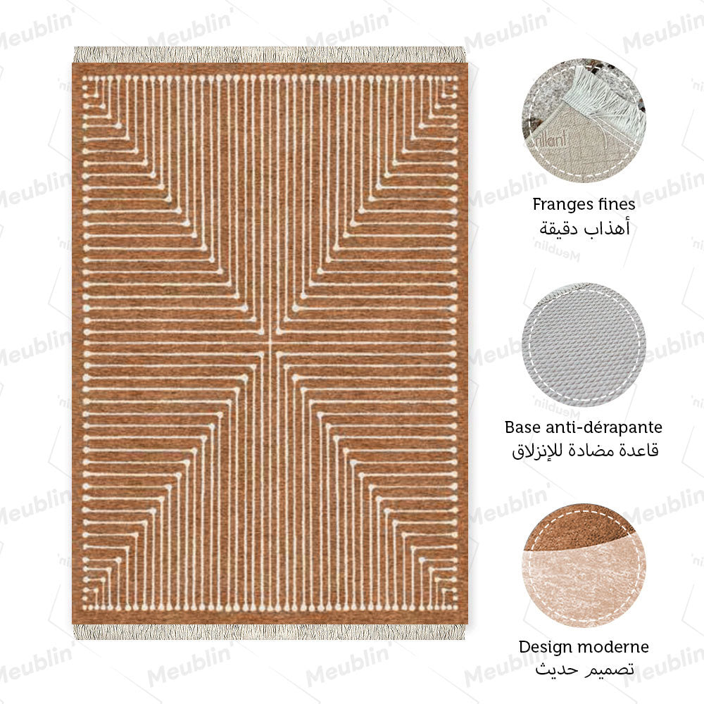 Tapis moderne GAMA 160 x 230 cm - salon et séjour Marocain
