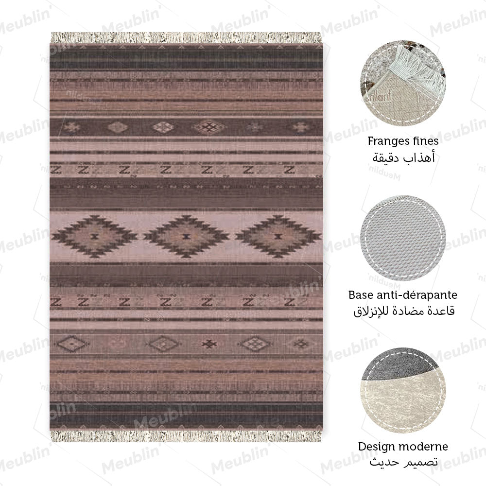 Tapis anti-tache INKA - salon et séjour marocain moderne