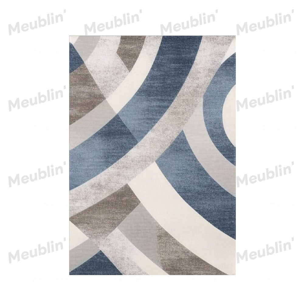 Tapis moderne imprimé WAVES - Chambre salon et séjour