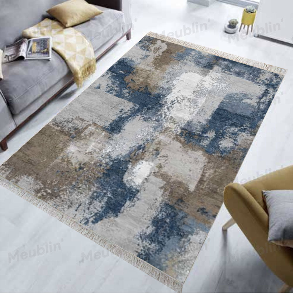 Tapis moderne imprimé OCEAN - Chambre salon et séjour