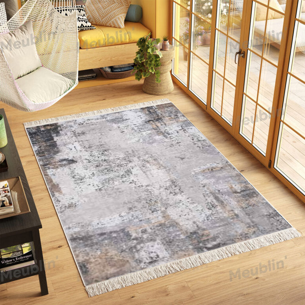 Tapis moderne imprimé TUNDRA - Chambre salon et séjour