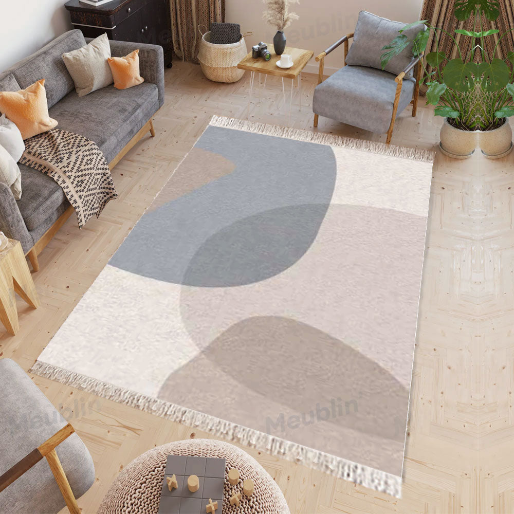 Tapis moderne imprimé SCANDI - Chambre salon et séjour