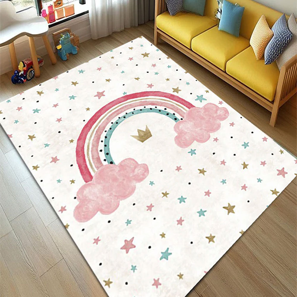 Tapis moderne imprimé A STAR IS BORN - Chambre enfants fille