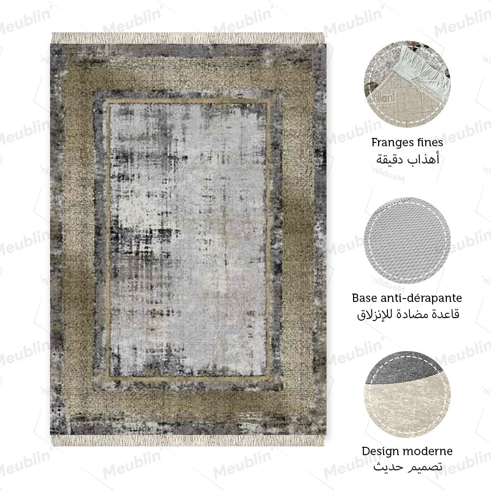 Tapis anti-tache DORE 160 x 230 - salon et séjour marocain moderne